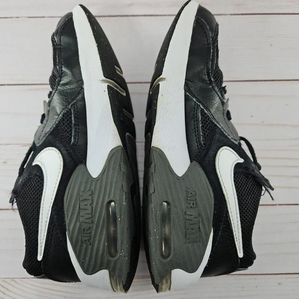 Nike Air Max Shoes Youth 1 Y Excee Athletic Sneakers Black Leather CD6892-001‎